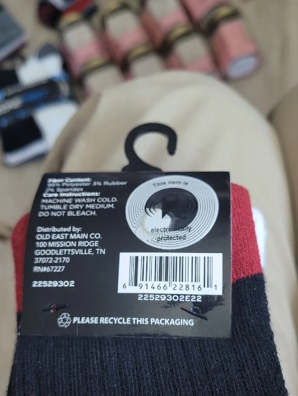 Zone Pro Boys' Half Cushion Crew Socks - Gray, Black, Red (3 Pair)